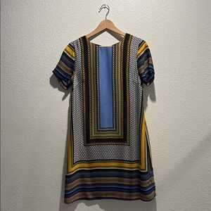 Geometric Short Sleeve Dress 👗